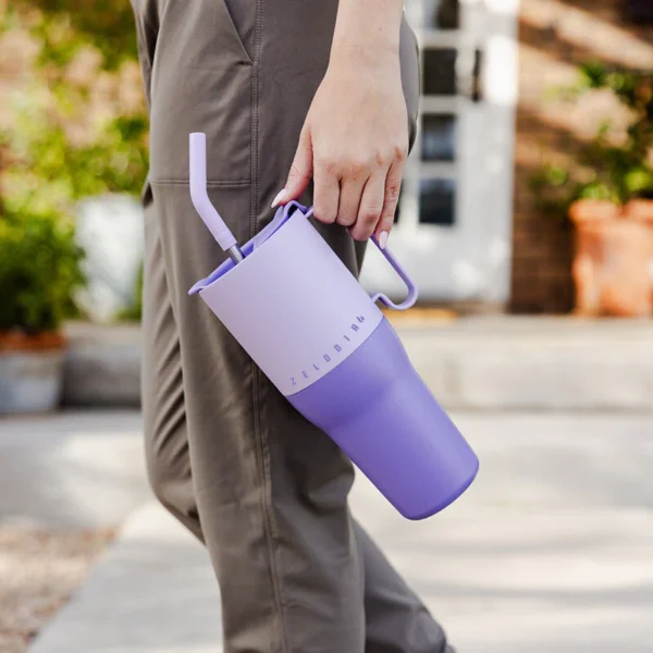 36oz Insulated Tumbler with Multi-Function Lid and Straw - Image 7