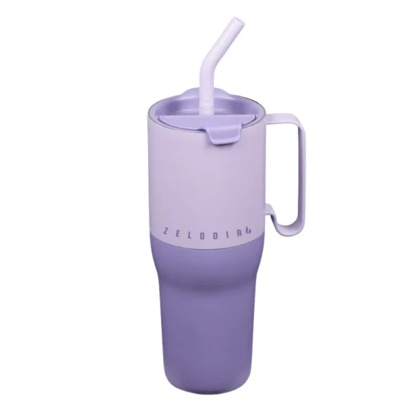 36oz Insulated Tumbler with Multi-Function Lid and Straw - Image 4